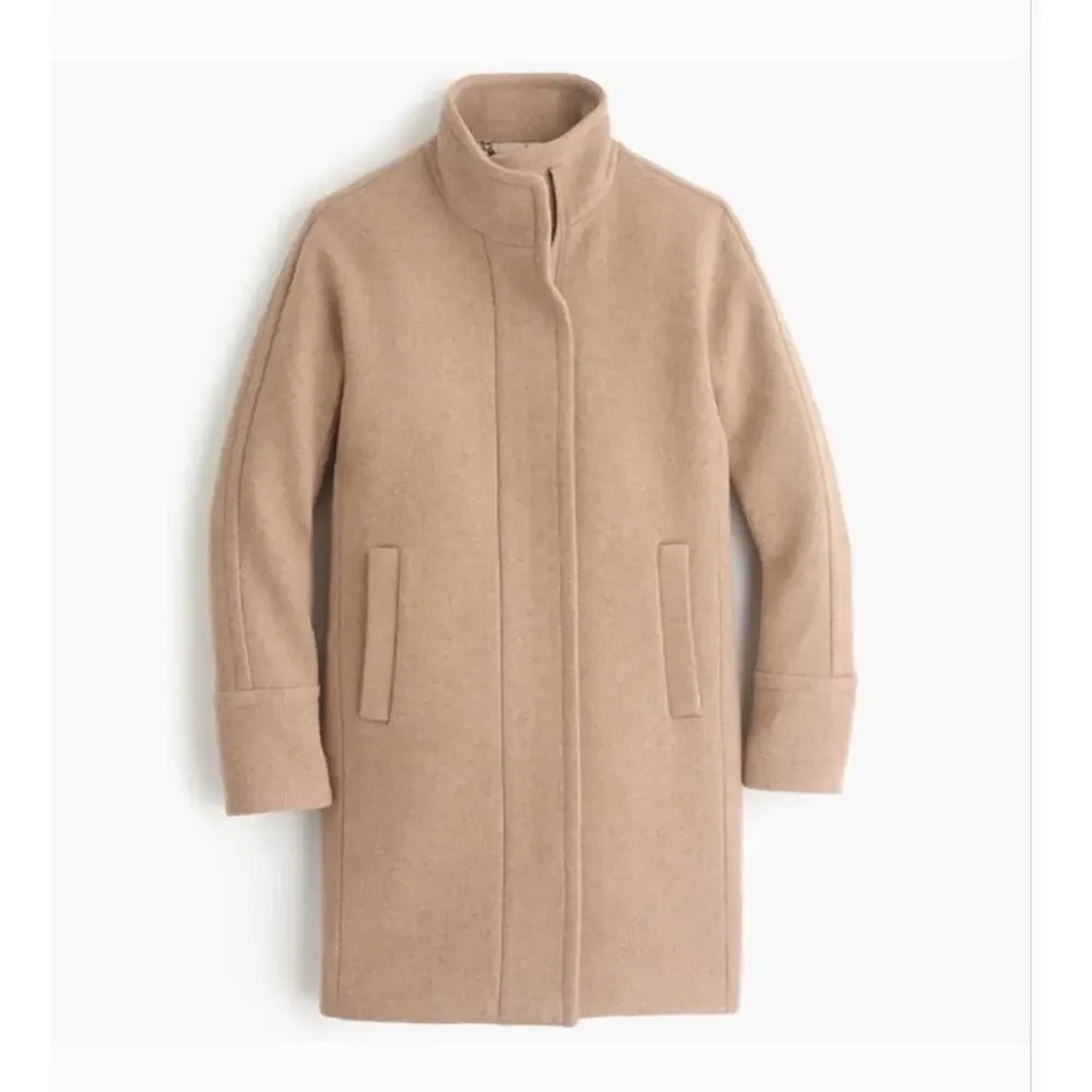 J Crew Stadium Cloth Cocoon Coat 0 Beige Wool Nello Gori Pea Coat Capsule Prep - Picture 2 of 4